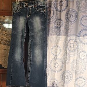 Angels Jeans Dark Blue Flare Denim